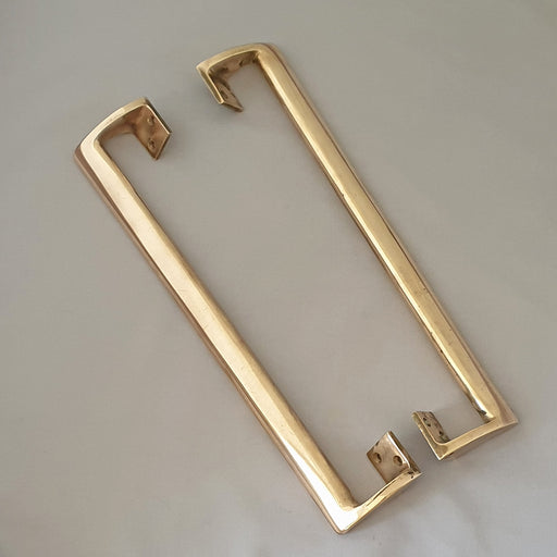 1900s 15'' Brass Pull Door Handles