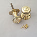 1900s Antique Cast Brass Door Knobs