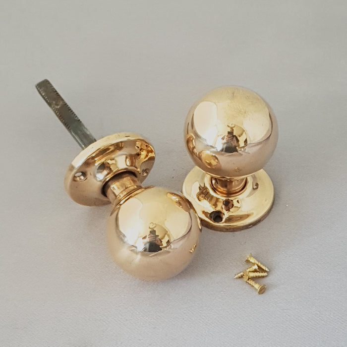 1920s/30s Brass Antique Door Knobs