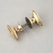 Oval 1920s Brass Door Knobs