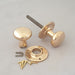 1930s Brass Bun Antique Door Knobs