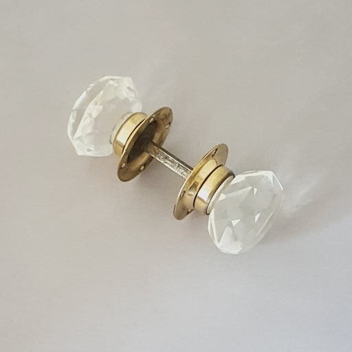 Early 1900s Cut Glass Door Knobs