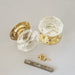 Early 1900s Cut Glass Antique Door Knobs