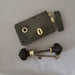 Antique Edwardian Rim Lock & Ebony Knobs