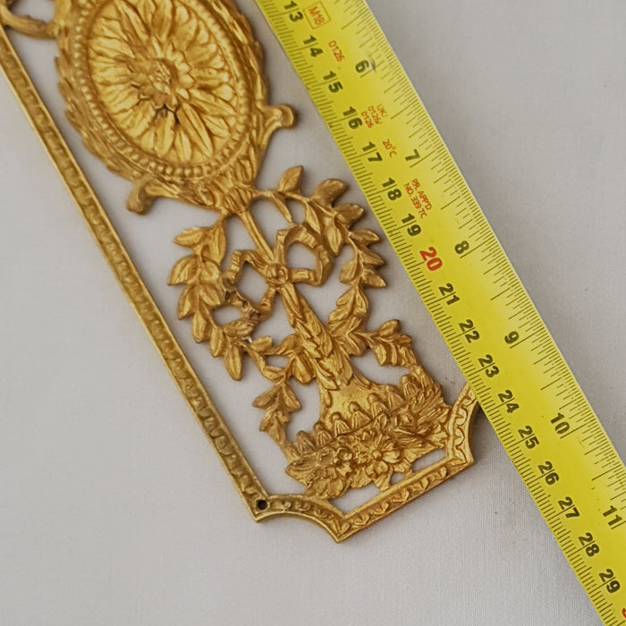 Pierced Early 1900s Antique Brass Finger Plates