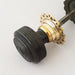 Antique Early 1900s Ebony Door Knobs