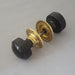 Early 1900s Ebony Bun Door Knobs