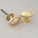 Early 1900s Antique Raised Oval Door Knobs