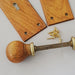 Edwardian Oak Antique Door Handles