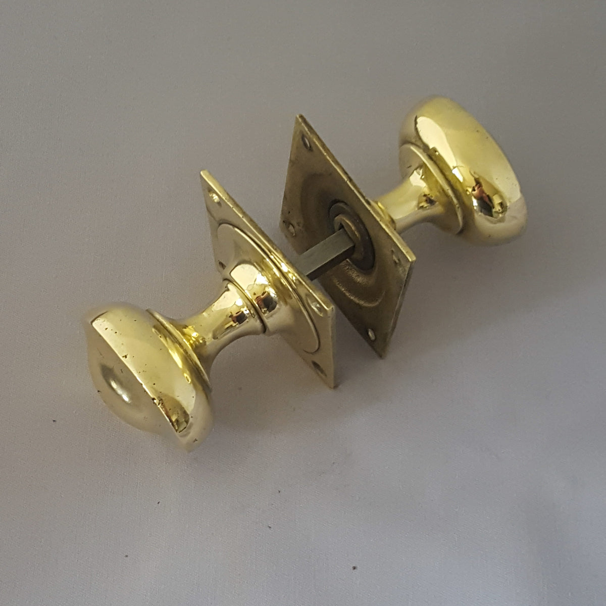 Edwardian Raised Oval Antique Door Knobs Architectural Decor 0782