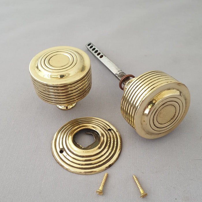 Early 1900s Beehive Antique Rim Lock Knobs