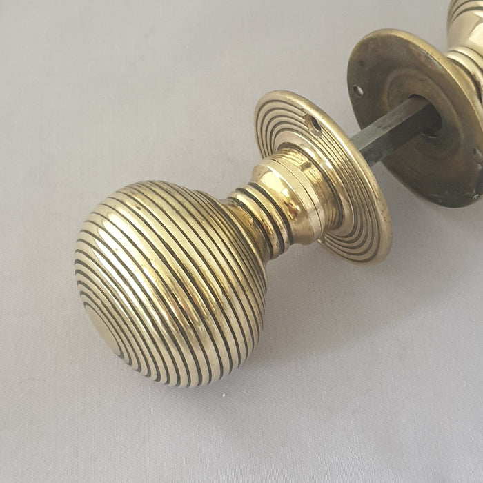 Antique Large 1930s Beehive Door Knobs