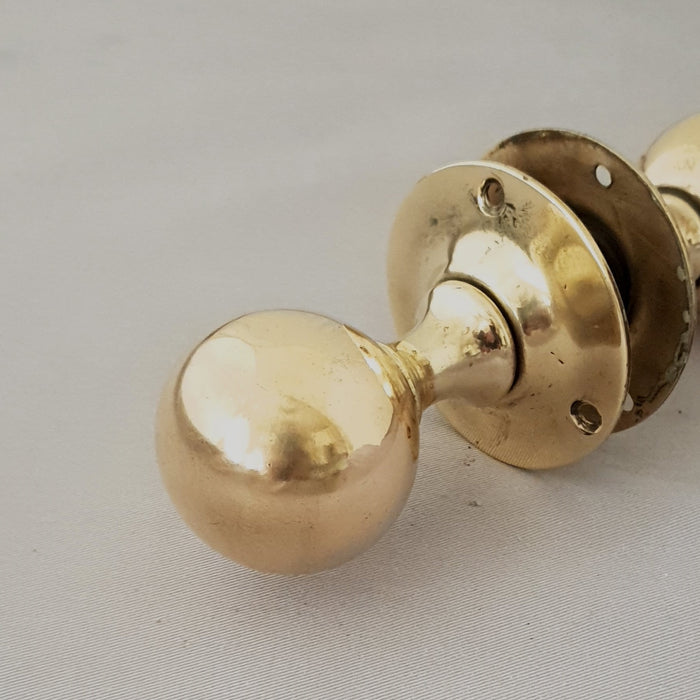 Antique Late Victorian Ball Door Knobs