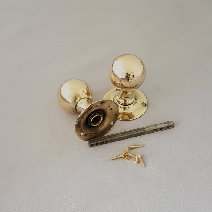 Late Victorian Ball Antique Door Knobs