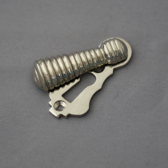 Victorian Long Nickel Beehive Escutcheon