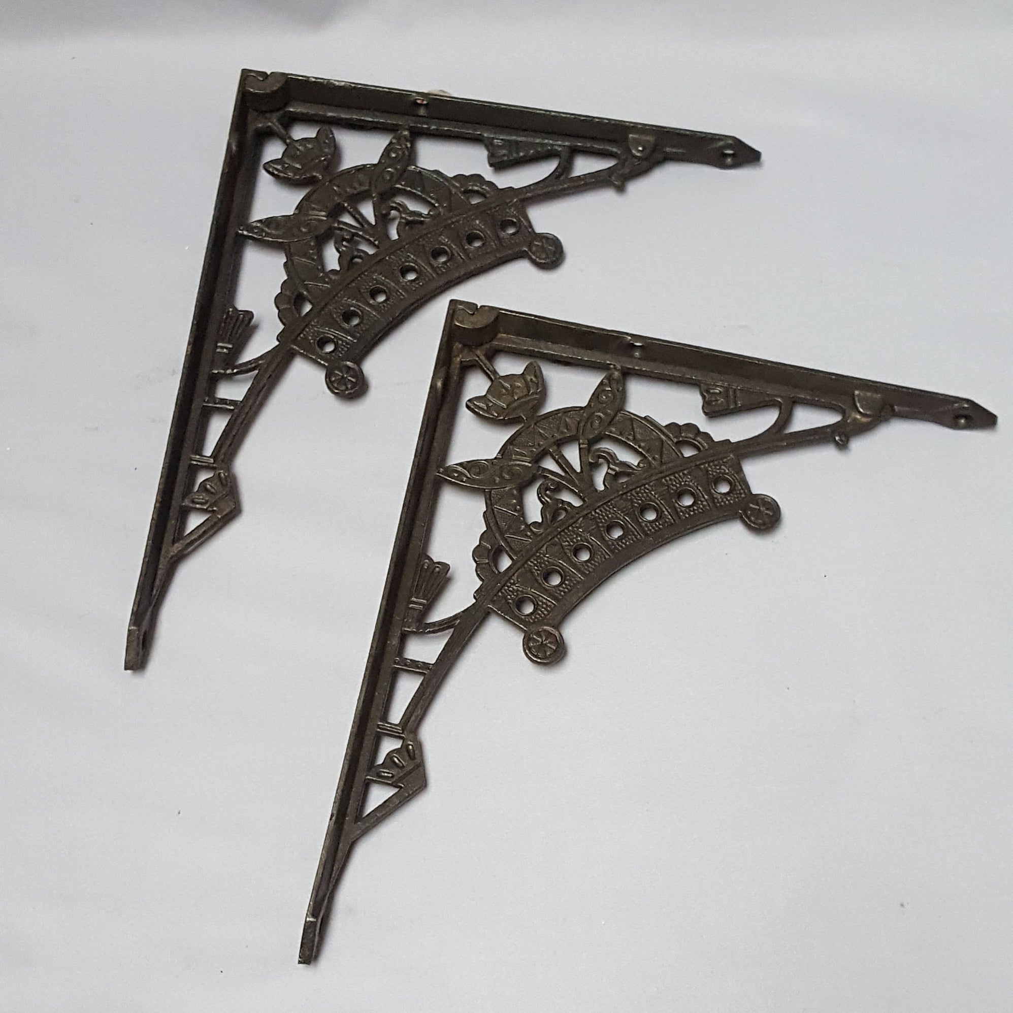 Pair 1800s Victorian Wall Brackets | Architectural Decor